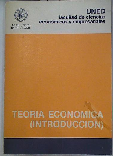 Teoría Económica. (Introducción) | 129760 | Bort Canuto, Antonio M.