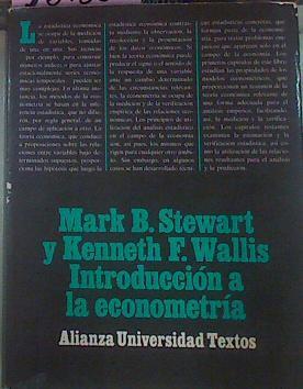 Introducción A La Econometría | 53186 | Stewart, Mark B/Wallis, Kenneth