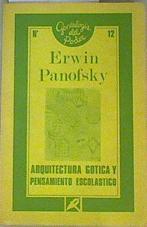 Arquitectura gótica y pensamiento escolástico | 159351 | Panofsky, Erwin