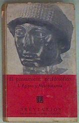 El pensamiento prefilosófico I. Egipto y Mesopotamia | 157354 | Frankfort/Wilson