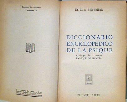 Diccionario enciclopédico de la psique | 145640 | Bela Szakely