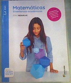 Matemáticas  Enseñanzas Académicas 3 ESO | 164479 | VVAA