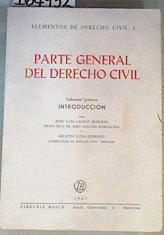 Parte general del derecho Civil | 164932 | Lacruz Berdejo, José Luis