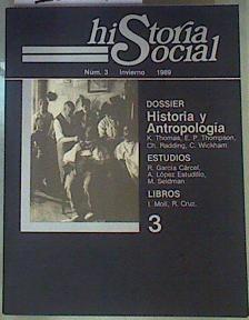 Historia Social. Núm 3. Invierno. 1989 | 161276 | Javier Paniagua  y José A. Piqueras