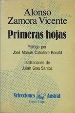 Primeras hojas | 152594 | Zamora Vicente, Alonso