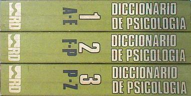 Diccionario de Psicología 3 Tomos | 138365 | Arnold, Wilhelm