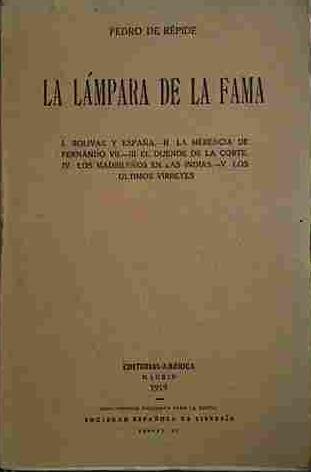 La Lámpara De La Fama | 40400 | De Répide, Pedro