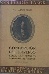 Concepcion Del Universo Según Los Grandes Filósofos Modernos. | 59124 | Busse, Ludwig