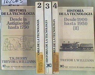 Historia de la tecnología 5 tomos  ( Obra Completa ) | 162065 | Williams, Trevor Illtyd/Derry, T. K.