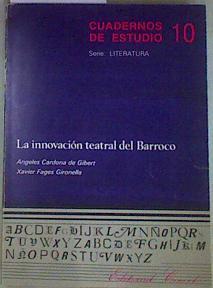 La Innovación teatral del barroco | 157224 | Cardona, Ángeles/Fages Gironella, Xavier