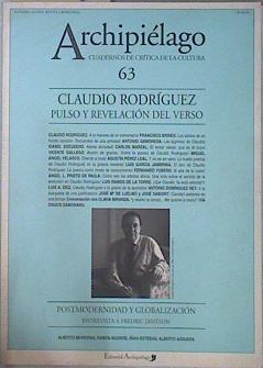 Archipiélago Nº 63 Caludio Rodriguez Pulso y revelación del verso | 136510 | VVAA