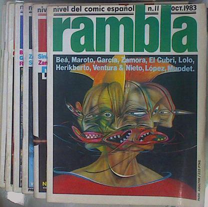 Revista RAMBLA Nivel del Comic español LOTE nº 2 , 4 , 5 , 6 , 7 , 9 , 10 EXTRA , 11 | 152018 | VVAA