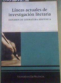 Lineas actuales de investigación literaria  : estudios de literatura hispánica | 167570 | ALEPH