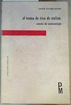 "Teatro de Tirso de Molina, el ; estudio de onomatología" | 162926 | Fernández Marcané, Leonardo