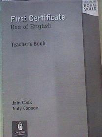 First Certificado use of english Teacher's Books | 163813 | Jain Cook/Judy Copage