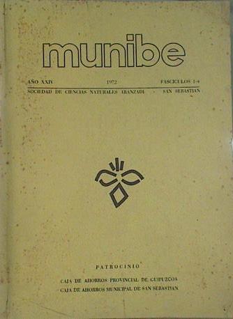 Munibe Sociedad de Ciencias Naturales Aranzadi Año XXIV 1972 Fasciculos 1/2/3/4 | 151767 | Jesús Altuna