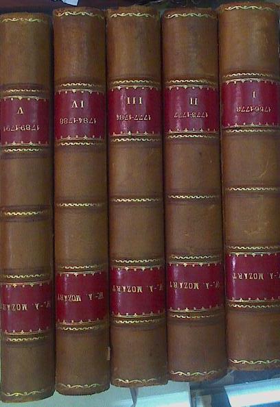 W.A. Mozart. Sa vie musicale et son oeuvre. Tomo I, 1756-1758, II 1773-1777,  III 1777-1784, IV 1784 | 155959 | DE Saint Foix, Georges/De Wyzewa, Théodore
