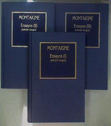 Ensayos I-II-III 3 Tomos | 66922 | Montaigne