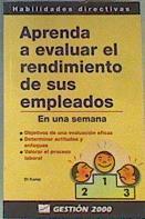 Aprenda a evaluar el rendimineto de sus empleados En una semana | 164038 | Kamp, Di