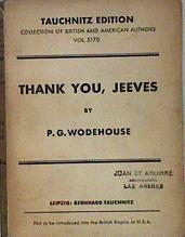 Thank You, Jeeves | 147119 | P G Wodehouse