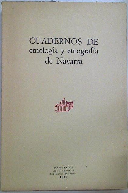 Cuadernos de etnología y etnografía de Navarra Nº 24 | 128591 | V.A.