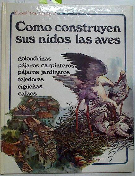 Cómo construyen sus nidos las aves(Golondrinas,pájaros carpinteros,jardineros,tejedores,cigueñas,cal | 90970 | Ilustraciones Art Studium