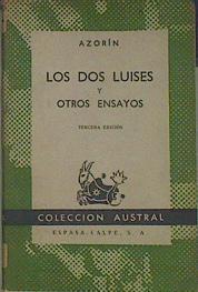 Los Dos Luises Y Otros Ensayos | 5112 | Azorin