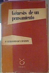 Génesis De Un Pensamiento Cartas 1914 - 1919 | 50023 | Teilhard De Chardin Pierre