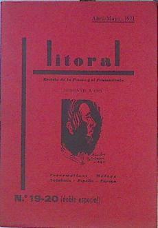 Litoral Revista De La Poesía Y El Pensamiento Nº 19 Y 20 Abril-Mayo HOMENAJE A CARLOS EDMUNDO ORY | 43394 | vvaa