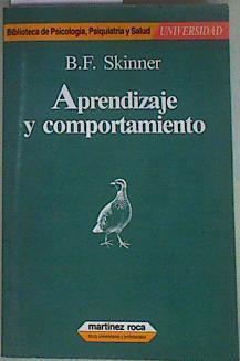 Aprendizaje y comportamiento | 157784 | Skinner, Burribus F.