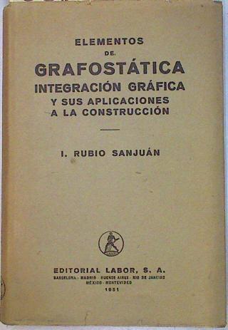 Elementos de grafostática y sus aplicaciones a la construcción | 133124 | Rubio Sanjuán, I.