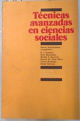 Técnicas avanzadas en ciencias sociales | 134784 | Schwartzman, Simon/y otros, Compilador