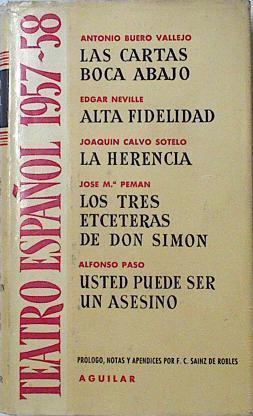 Teatro Español 1957 - 1958 | 65189 | Federico Carlos Sainz de Robles, Prólogo, notas y apéndices