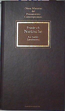 Asi Hablo Zarathustra | 18128 | Nietzsche Friedrich