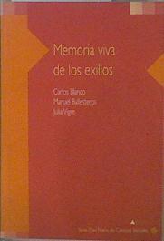 Memoria viva de los exilios | 151579 | Manuel Ballesteros, Carlos Blanco/Julia vigre