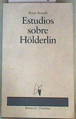 Estudios sobre Hölderlin | 159337 | Szondi, Peter