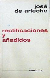 Rectificaciones Y Añadidos | 46296 | Arteche José De